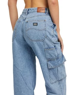 Cheapest 🤩 Lee High Baggy Workwear Jean In Blue Planet 🎁 -High Waist Denim Cry Sale unnamed file 1515