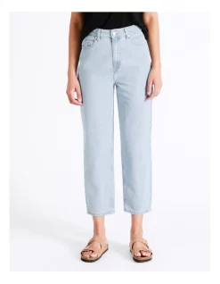 Best Sale 🎉 Grab Denim Recycled Blend Barrel Jean In Coastal Blue 🥰 -High Waist Denim Cry Sale unnamed file 1541