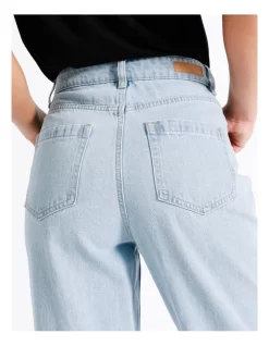 Best Sale 🎉 Grab Denim Recycled Blend Barrel Jean In Coastal Blue 🥰 -High Waist Denim Cry Sale unnamed file 1542