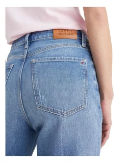 Promo 😍 Tommy Hilfiger Gramercy Tapered High Waist 👖 Jeans In Blue 🤩 -High Waist Denim Cry Sale unnamed file 1557