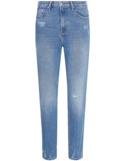 Promo 😍 Tommy Hilfiger Gramercy Tapered High Waist 👖 Jeans In Blue 🤩 -High Waist Denim Cry Sale unnamed file 1558