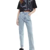 Hot Sale 🎉 Calvin Klein 👖 Jeans High Rise Straight In Light Blue 😍 -High Waist Denim Cry Sale unnamed file 1582