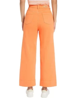 Best Sale 👏 Marcs Paige Wide Leg Crop Jean In Orange 👏 -High Waist Denim Cry Sale unnamed file 1594