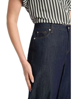 Best deal 🧨 David Lawrence Malta Relaxed Wide Leg Jean In Dark Indigo 💯 -High Waist Denim Cry Sale unnamed file 1599