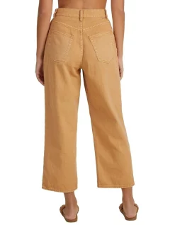 Flash Sale 😍 Billabong Everly Pants Brown 👍 -High Waist Denim Cry Sale unnamed file 1627