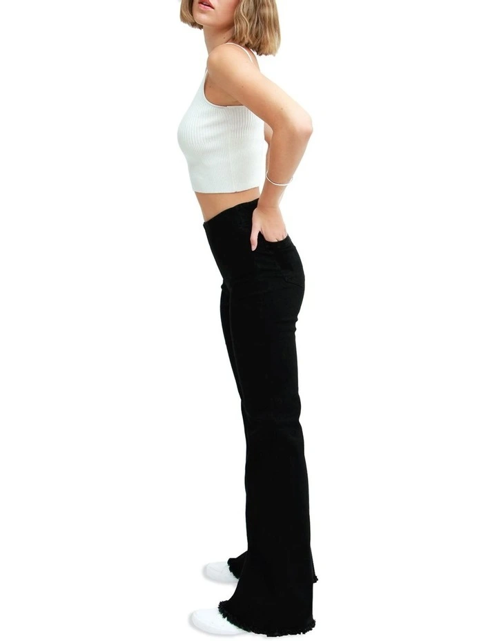 Best Sale π Belle & Bloom Flare Up Pull On π Jeans Black π 4 Best Sale π Belle & Bloom Flare Up Pull On π Jeans Black π - Image 2