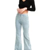 Deals 🔥 Belle & Bloom Flare Up Pull On 👖 Jeans Light Blue 🧨 -High Waist Denim Cry Sale unnamed file 1646