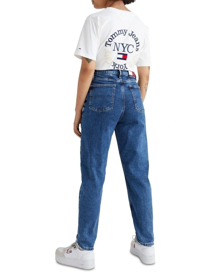 Outlet π Tommy π Jeans Ultra High Waisted Tapered Mom Jean In Blue βοΈ 6 Outlet π Tommy π Jeans Ultra High Waisted Tapered Mom Jean In Blue βοΈ - Image 4
