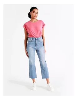 Budget 🎉 Grab Denim Recycled Blend Billie Straight Jean Petite In Blue 🔥 -High Waist Denim Cry Sale unnamed file 1677