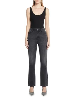 Promo ⭐ Sass & Bide Straight Ups High Rise Jean In Washed Black 😉