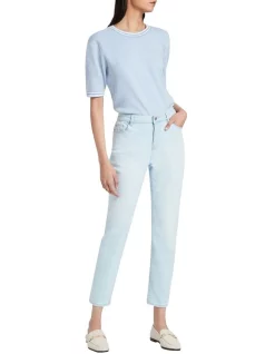 Coupon 👍 David Lawrence Frankie Relaxed Mom Jean In Pale Wash 😉