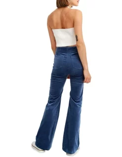 Outlet ❤️ Belle & Bloom Studio Corduroy Flared Pants Blue 🤩 -High Waist Denim Cry Sale unnamed file 1704