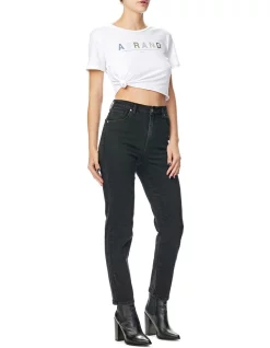 Brand new ✔️ Abrand 👖 Jeans A 94 High Slim Mom Jean Black 🔔 -High Waist Denim Cry Sale unnamed file 1714