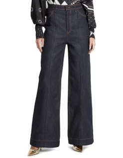 Coupon ⭐ Sass & Bide Soul Kind Of Feeling Neat Fit Flare Dark Indigo ⭐ -High Waist Denim Cry Sale unnamed file 1760