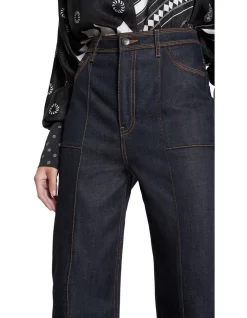 Coupon ⭐ Sass & Bide Soul Kind Of Feeling Neat Fit Flare Dark Indigo ⭐ -High Waist Denim Cry Sale unnamed file 1761