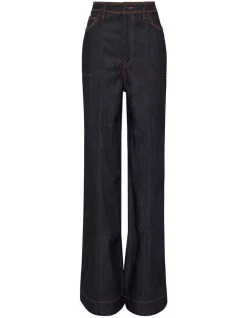 Coupon ⭐ Sass & Bide Soul Kind Of Feeling Neat Fit Flare Dark Indigo ⭐ -High Waist Denim Cry Sale unnamed file 1763