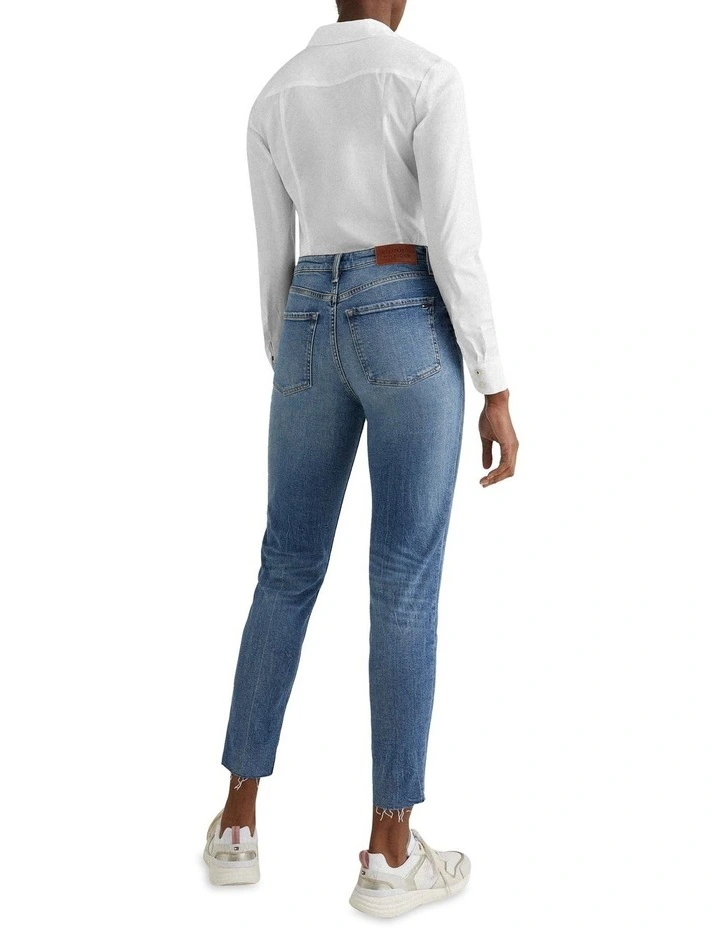 Best Sale π Tommy Hilfiger Gramercy Tapered High Waisted π Jeans In Gino Blue π 4 Best Sale π Tommy Hilfiger Gramercy Tapered High Waisted π Jeans In Gino Blue π - Image 2