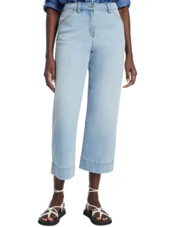 Flash Sale 😍 David Lawrence Etta Wide Leg Crop Jean Blue 🤩