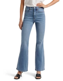 Budget ✔️ Forever New Farrah High Rise Flare Jean Light Blue 😀