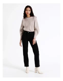 Top 10 👏 ONLY Megan Extra High Waist Wide 👖 Jeans Black 🎁