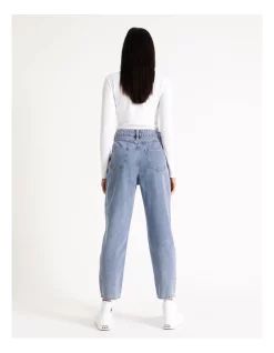 Outlet 😉 Miss Shop Barrel Leg Jean In Light Blue ⭐ -High Waist Denim Cry Sale unnamed file 1831