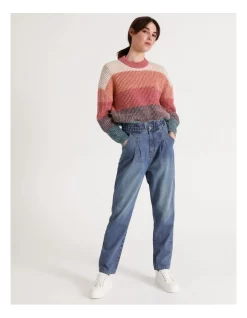 Brand new ๐ Grab Denim Paperbag Waist ๐ Jeans Dakota Blue ๐