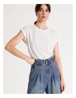 Brand new 😍 Grab Denim Paperbag Waist 👖 Jeans Dakota Blue 😀 -High Waist Denim Cry Sale unnamed file 1841