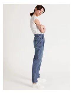 Brand new 😍 Grab Denim Paperbag Waist 👖 Jeans Dakota Blue 😀 -High Waist Denim Cry Sale unnamed file 1843