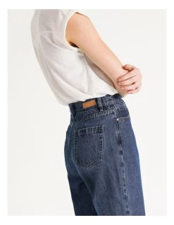 Cheapest 😉 Grab Denim Barrel Leg Jean Indigo Rinse ⌛ -High Waist Denim Cry Sale unnamed file 1851