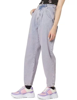 Wholesale 💯 Dangerfield Dixie Denim Peg Leg Tapered 👖 Jeans Pink/Blue 🧨 -High Waist Denim Cry Sale unnamed file 1906