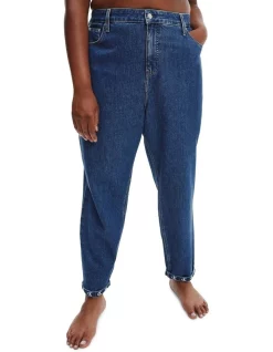 Best Sale 🥰 Calvin Klein 👖 Jeans Plus Mom Jean Medium Blue ✔️