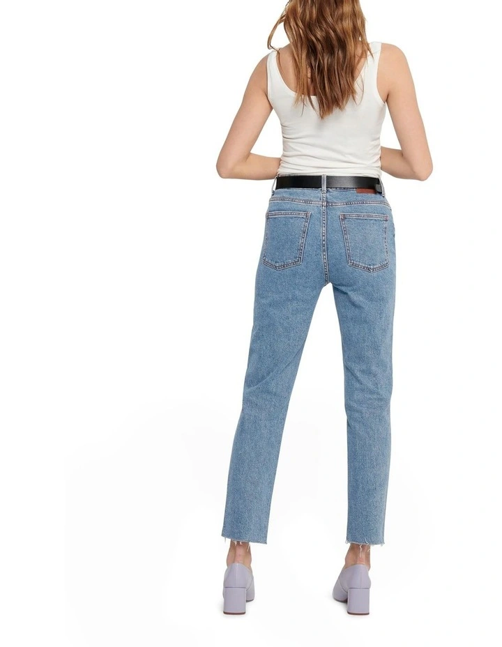 Best Sale π ONLY Emily Life High Waisted Straight Cropped Denim Blue π₯ 4 Best Sale π ONLY Emily Life High Waisted Straight Cropped Denim Blue π₯ - Image 2