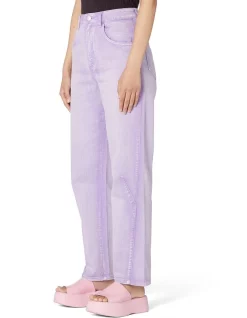 Best Pirce 🛒 Gorman Cecilia Denim Tapered Pants Lilac 🤩 -High Waist Denim Cry Sale unnamed file 1934