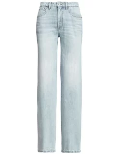 Buy 😍 Lauren Ralph Lauren High-Rise Relaxed Straight Jean In Blue 👍 -High Waist Denim Cry Sale unnamed file 1939
