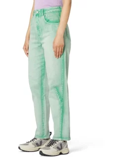 Brand new 🤩 Gorman Cecilia Denim Tapered Pants Green 😉 -High Waist Denim Cry Sale unnamed file 1946