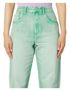 Brand new 🤩 Gorman Cecilia Denim Tapered Pants Green 😉 -High Waist Denim Cry Sale unnamed file 1947