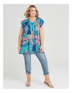 Best reviews of 😍 Taking Shape Curved Hem Denim Capri Pant In Blue 💯 -High Waist Denim Cry Sale unnamed file 197