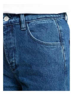 Hot Sale 🌟 Quiksilver Hopeful Land High Waisted 👖 Jeans Medium Blue ❤️ -High Waist Denim Cry Sale unnamed file 1980