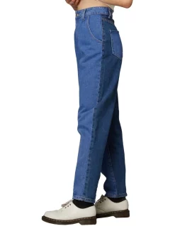 Best reviews of 🧨 Dangerfield Washed Denim Goth 👖 Jeans Indigo ✔️ -High Waist Denim Cry Sale unnamed file 1984