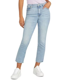 High Waist Denim Cry Sale 14 Cheap π Guess Slim Straight In Skyblue π