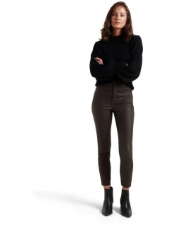 Best Sale 👍 Forever New Bella Cropped High Rise Sculpting Jean In Chocolate 🧨 -High Waist Denim Cry Sale unnamed file 2017