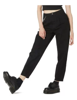 Hot Sale ❤️ Dangerfield Piper Denim Peg Leg Tapered 👖 Jeans Black ❤️ -High Waist Denim Cry Sale unnamed file 2035