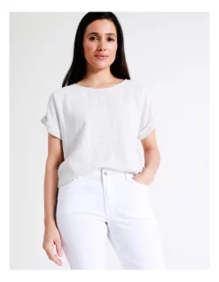 Buy ✨ Regatta Wardrobe Staple Stretch Crop Denim Jean In White 👏 -High Waist Denim Cry Sale unnamed file 2051