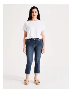 Buy 🎁 Regatta Wardrobe Staple Stretch Crop Denim Jean In Dark Wash ❤️ -High Waist Denim Cry Sale unnamed file 2056