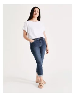 Buy 🎁 Regatta Wardrobe Staple Stretch Crop Denim Jean In Dark Wash ❤️ -High Waist Denim Cry Sale unnamed file 2057