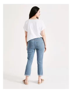 Cheap 🌟 Regatta Wardrobe Staple Stretch Crop Denim Jean In Mid Wash 🎁 -High Waist Denim Cry Sale unnamed file 2073