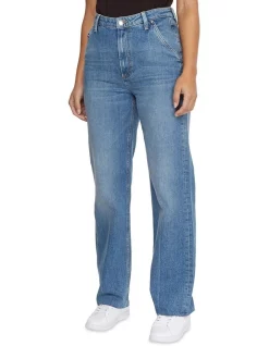 Hot Sale βοΈ Tommy Hilfiger Relaxed Straight High Waist Jean In Feli Blue π