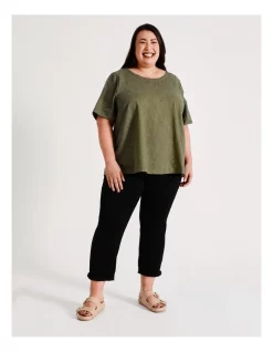 Hot Sale ✔️ Regatta Wardrobe Staple Stretch Crop Denim Jean In Black 💯 -High Waist Denim Cry Sale unnamed file 2084