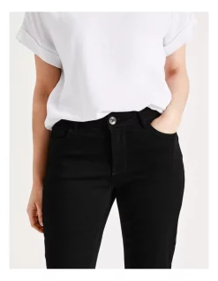 Best reviews of 💯 Regatta Wardrobe Staple Stretch Crop Denim Jean In Black 🌟 -High Waist Denim Cry Sale unnamed file 2101