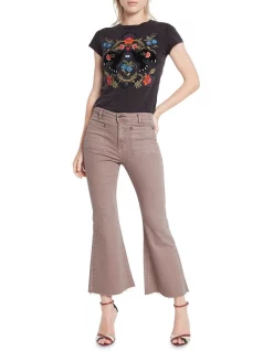 Discount 😀 Sass & Bide New Paradise Kick Flare Cropped Neat Fit Lilac ⌛